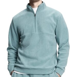New GAP Fit Half Zip Fleece Sweater Pullover Size Large